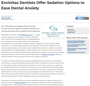 Encinitas dentists explain how sedation dentistry can calm the discomfort and anxiety of going to the dentist.